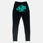 Black/Teal Syna World Syna Logo Sweatpants Back