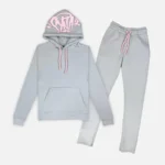 Grey/Pink Syna World Logo Tracksuit